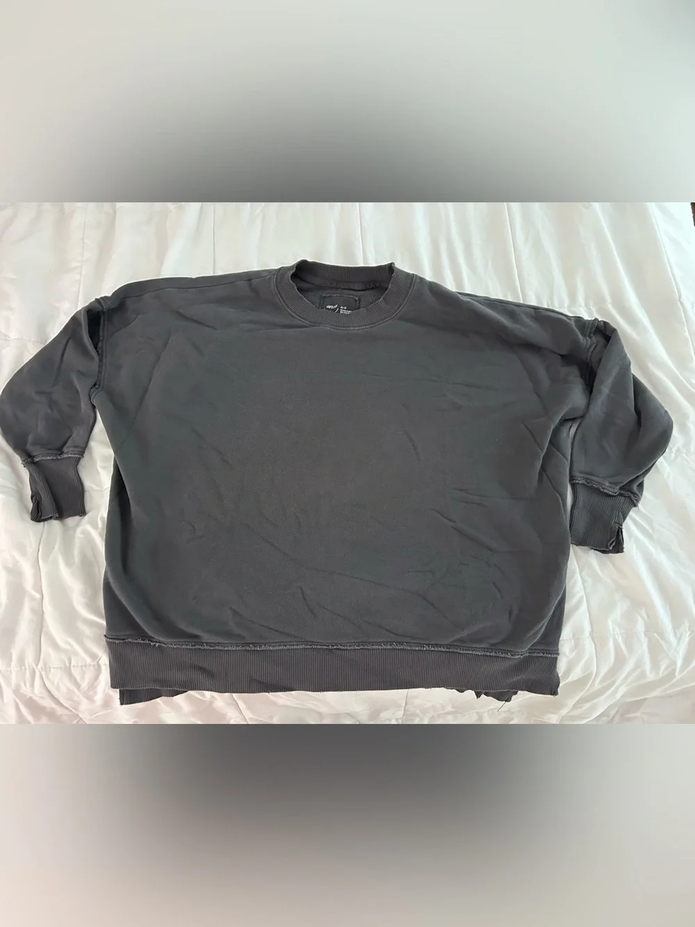Aerie Oversized Grey Size XS Pullover Crewneck Sweatshirt